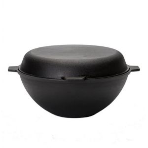 Казан чугунный 5 л Добрыня с крышкой-сковородой