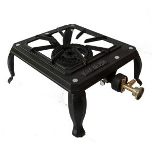 Газовая чугунная настольная плита однокомфорочная Дачник 4 кВт