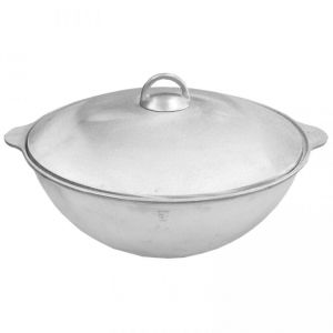 Казан алюминиевый Балезино 8 л с крышкой